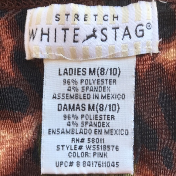 White Stag easy care stretch knit dress with rose print, size M (8/10) - Picture 7 of 9